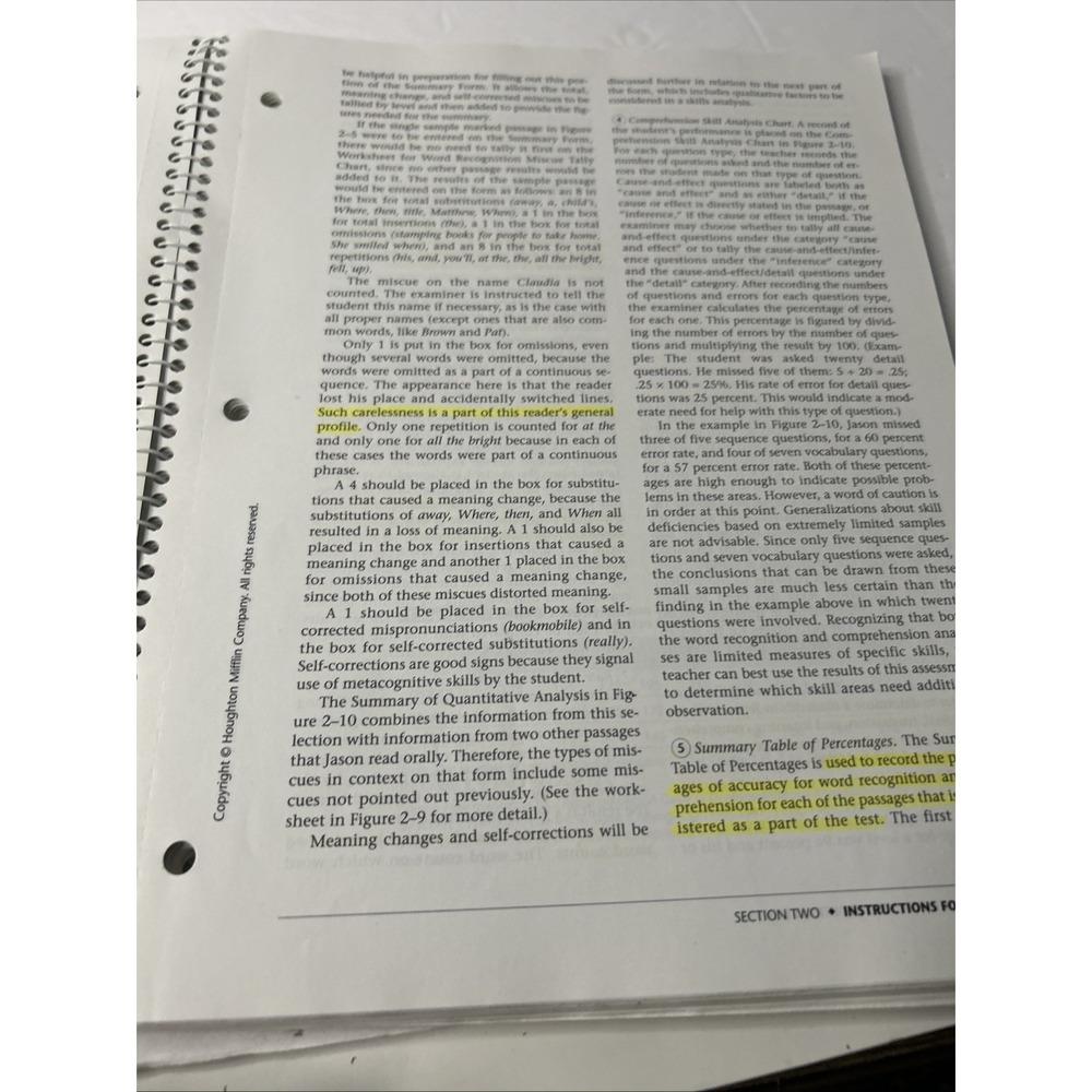 Informal Reading Inventory: Preprimer to Twelfth Grade, Sixth Edition - GOOD - Picture 4 of 8
